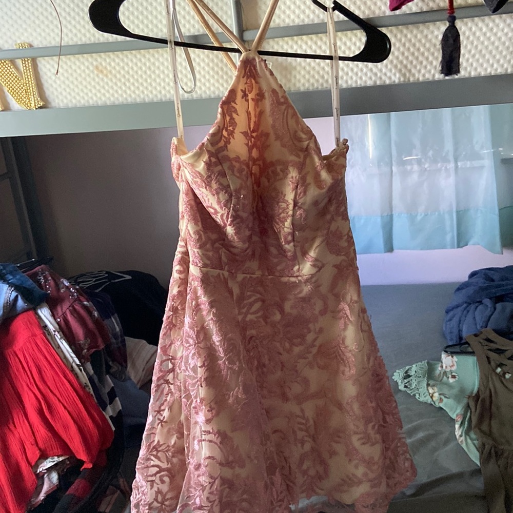 Speechless brand pink floral dress